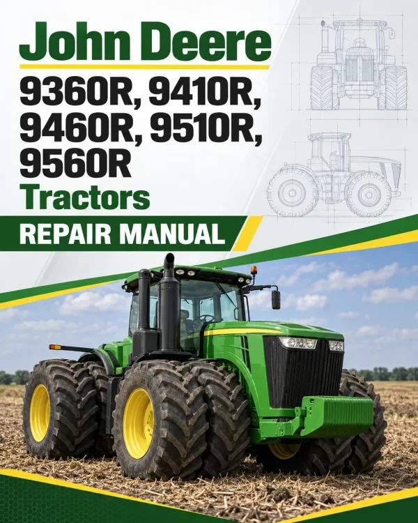 John Deere 9360R, 9410R, 9460R, 9510R, 9560R Tractors Repair Manual