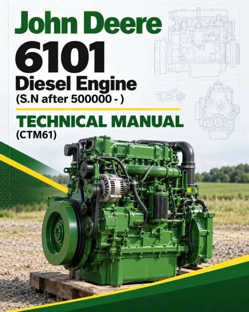 John Deere 6101 Diesel Engine (S.N after 500000 - ) Technical Manual (CTM61) John Deere 6101 Diesel Engine (S.N after 500000 - ) Technical Manual (CTM61)
