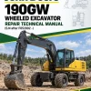 John Deere 190GW Wheeled Excavator Repair Technical Manual (S.N after F052002 -)
