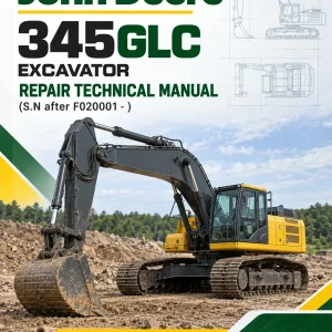John Deere 345GLC Excavator Repair Technical Manual (S.N after F020001 - ) John Deere 345GLC Excavator Repair Technical Manual (S.N after F020001 - )