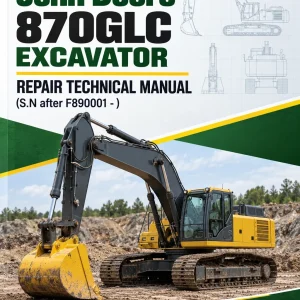 John Deere 870GLC Excavator Repair Technical Manual (S.N after F890001 - ) John Deere 870GLC Excavator Repair Technical Manual (S.N after F890001 - )