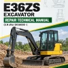 John Deere E36ZS Excavator Repair Technical Manual (S.N after D016000 -)