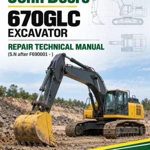 John Deere 670GLC Excavator Repair Technical Manual (S.N after F690001 - )
