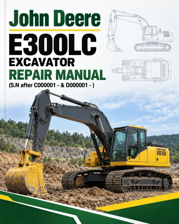 John Deere E300LC Excavator Repair Manual (S.N after C000001 - & D000001 - )