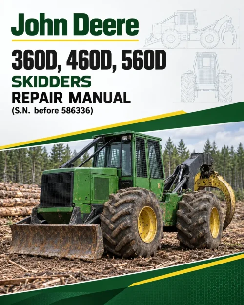 John Deere 360D, 460D, 560D Skidders Repair Manual (S.N. before 586336)