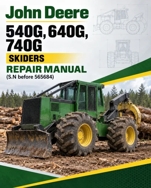 John Deere 540G, 640G, 740G Skiders Repair Manual (S.N before 565684) John Deere 540G, 640G, 740G Skiders Repair Manual (S.N before 565684)