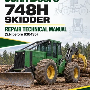 John Deere 748H Skidder Repair Technical Manual (S.N before 630435)