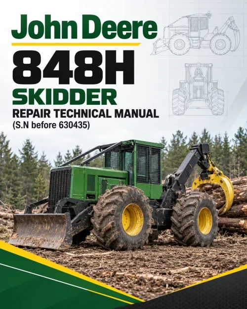John Deere 848H Skidder Repair Technical Manual (S.N before 630435)