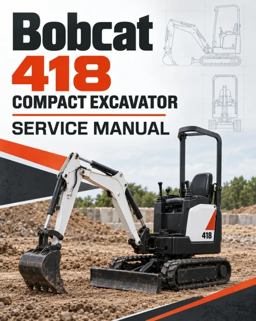 Bobcat 418 Compact Excavator Service Manual