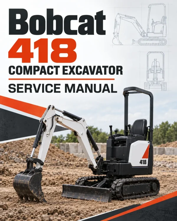 Bobcat 418 Compact Excavator Service Manual Bobcat 418 Compact Excavator Service Manual