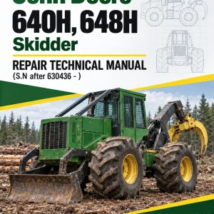 John Deere 640H, 648H Skidder Repair Technical Manual (S.N after 630436 - )