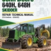 John Deere 640H, 648H Skidder Repair Technical Manual (S.N before - 630435)