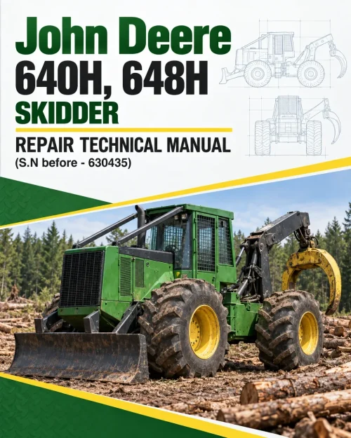 John Deere 640H, 648H Skidder Repair Technical Manual (S.N before - 630435) John Deere 640H, 648H Skidder Repair Technical Manual (S.N before - 630435)