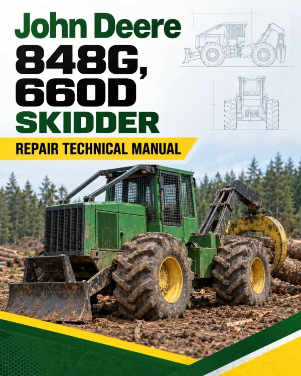 John Deere 848G, 660D Skidder Repair Technical Manual
