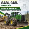 John Deere 848L, 948L Skidder Repair Manual (C666893 - C690813 & D679126 - D690813)