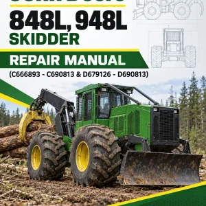John Deere 848L, 948L Skidder Repair Manual (C666893 - C690813 & D679126 - D690813) John Deere 848L, 948L Skidder Repair Manual (C666893 - C690813 & D679126 - D690813)