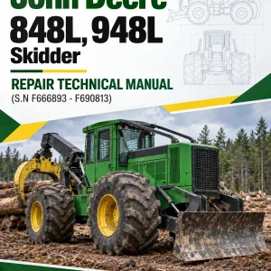 John Deere 848L, 948L Skidder Repair Technical Manual (S.N F666893 - F690813) John Deere 848L, 948L Skidder Repair Technical Manual (S.N F666893 - F690813)