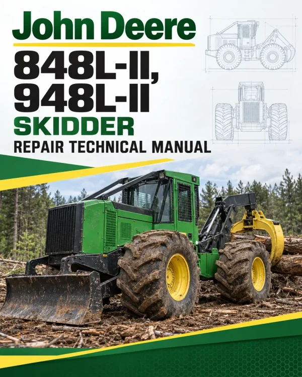 John Deere 848L-II, 948L-II Skidder Repair Technical Manual (S.N C690814 & D690814 - )