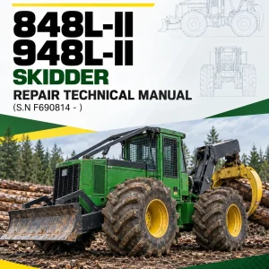 John Deere 848L-II, 948L-II Skidder Repair Technical Manual (S.N F690814 - )