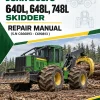 John Deere 640L, 648L, 748L Skidder Repair Manual (S.N C666893 - C690813 )