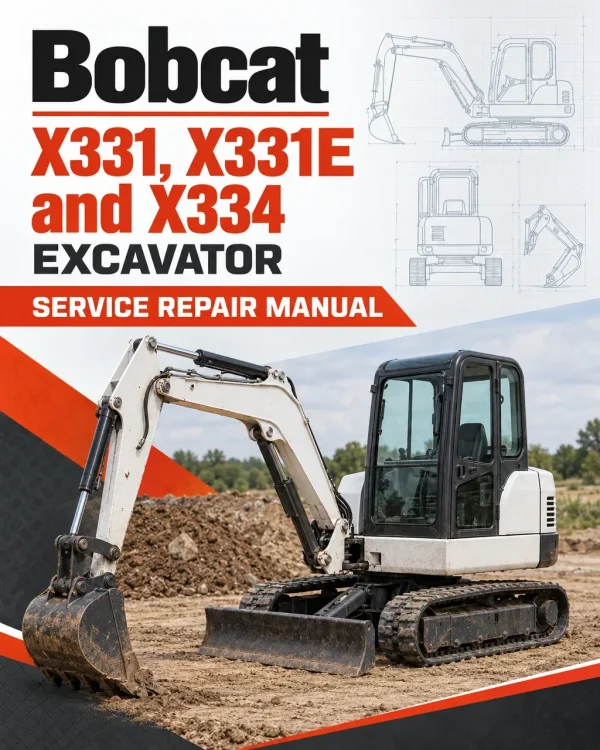 Bobcat X331, X331E and X334 Excavator Service Repair Manual Bobcat X331, X331E and X334 Excavator Service Repair Manual