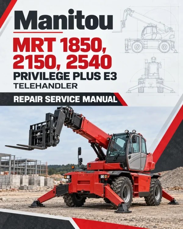 Manitou MRT 1850, 2150, 2540 Privilege Plus E3 Telehandler Repair Service Manual