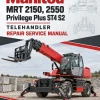 Manitou MRT 2150, 2550 Privilege Plus ST4 S2 Telehandler Repair Service Manual