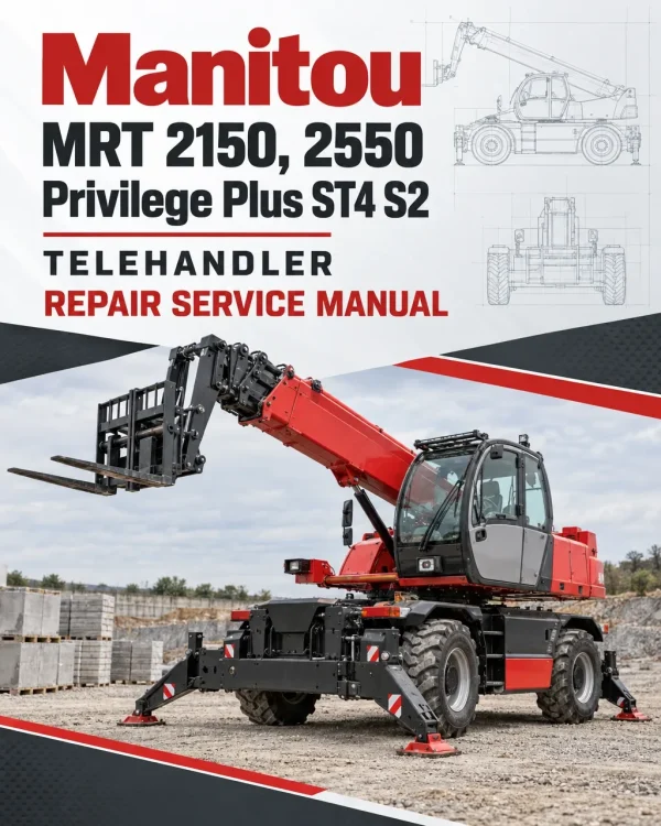 Manitou MRT 2150, 2550 Privilege Plus ST4 S2 Telehandler Repair Service Manual