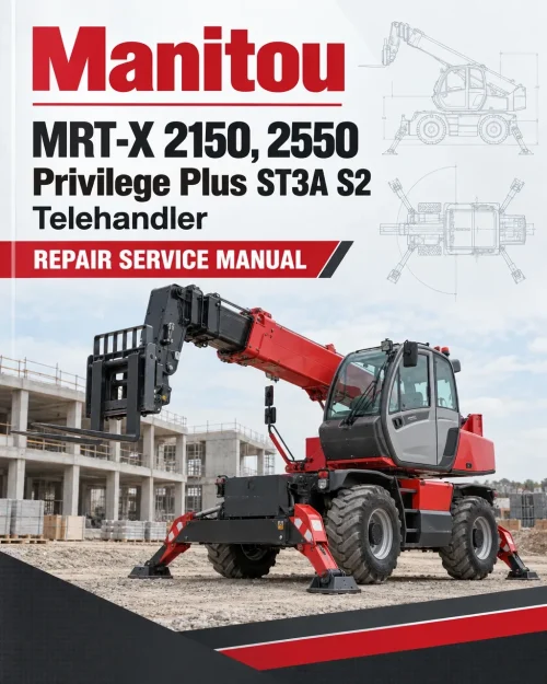 Manitou MRT-X 2150, 2550 Privilege Plus ST3A S2 Telehandler Repair Service Manual