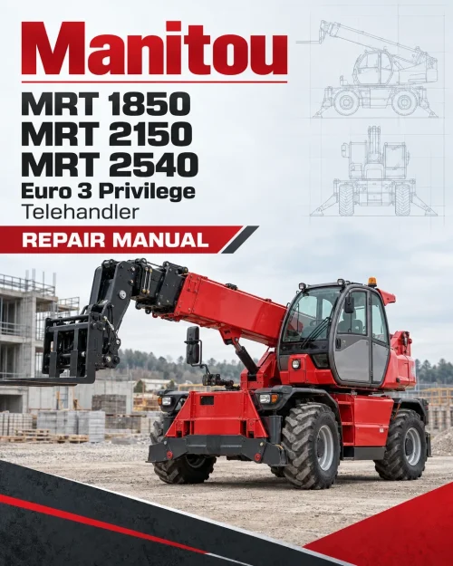 Manitou MRT 1850, MRT 2150, MRT 2540 Euro 3 Privilege Telehandler Repair Manual