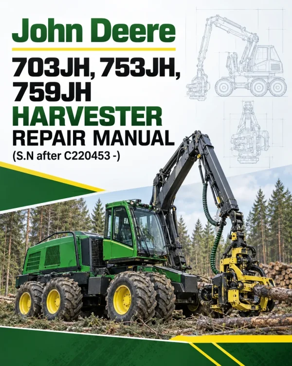 John Deere 703JH, 753JH, 759JH Harvester Repair Manual (S.N after C220453 -)