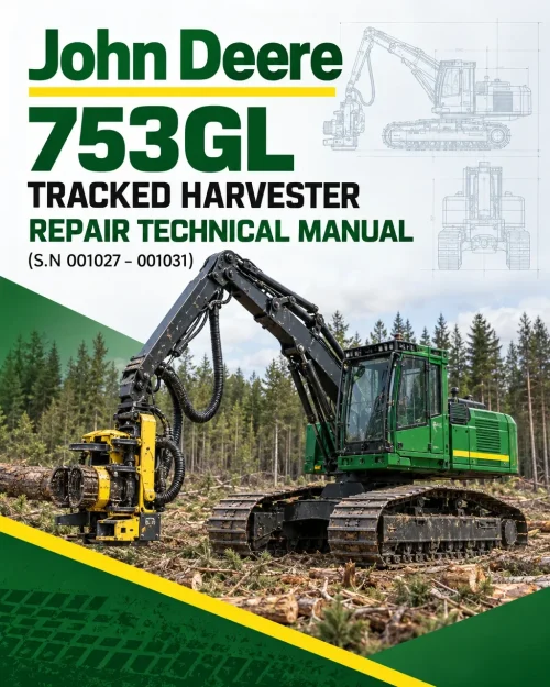 John Deere 753GL Tracked Harvester Repair Technical Manual (S.N 001027 – 001031) John Deere 753GL Tracked Harvester Repair Technical Manual (S.N 001027 – 001031)
