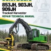 John Deere 853JH, 903JH, 909JH Tracked Harvester Repair Technical Manual