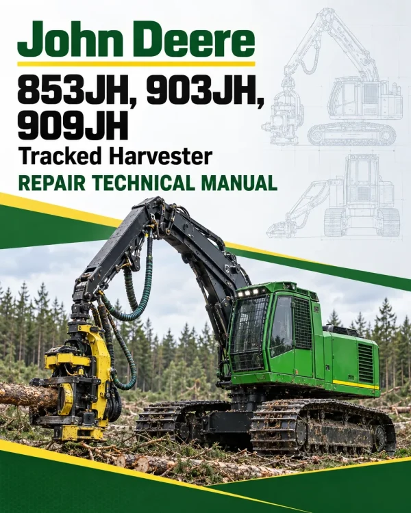 John Deere 853JH, 903JH, 909JH Tracked Harvester Repair Technical Manual