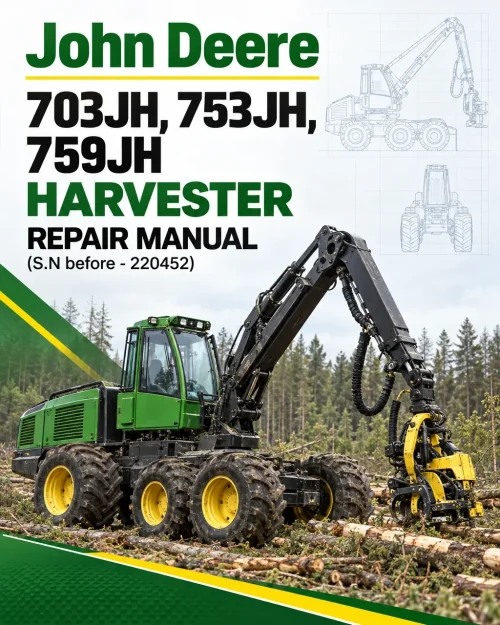 John Deere 703JH, 753JH, 759JH Harvester Repair Manual (S.N before - 220452)