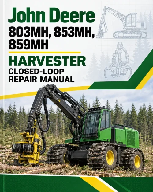 John Deere 803MH, 853MH, 859MH Harvester Closed-Loop Repair Manual (S.N F293917 - & L343913 -) John Deere 803MH, 853MH, 859MH Harvester Closed-Loop Repair Manual (S.N F293917 - & L343913 -)