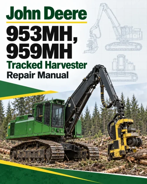 John Deere 953MH, 959MH Tracked Harvester Repair Manual (S.N C317982 - & D317982 - ) John Deere 953MH, 959MH Tracked Harvester Repair Manual (S.N C317982 - & D317982 - )