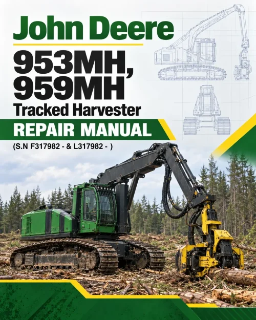 John Deere 953MH, 959MH Tracked Harvester Repair Manual (S.N F317982 - & L317982 - )