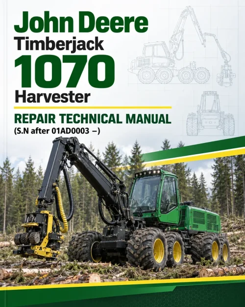 John Deere Timberjack 1070 Harvester Repair Technical Manual (S.N after 01AD0003 –) John Deere Timberjack 1070 Harvester Repair Technical Manual (S.N after 01AD0003 –)