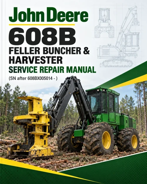John Deere 608B Feller Buncher & Harvester Service Repair Manual (SN after 608BX005014 - ) John Deere 608B Feller Buncher & Harvester Service Repair Manual (SN after 608BX005014 - )