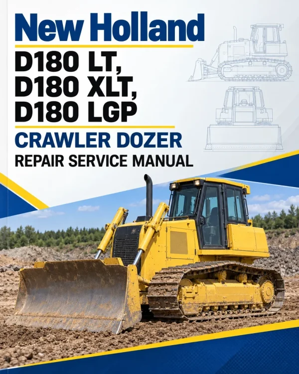 New Holland D180 LT, D180 XLT, D180 LGP Crawler Dozer Repair Service Manual New Holland D180 LT, D180 XLT, D180 LGP Crawler Dozer Repair Service Manual