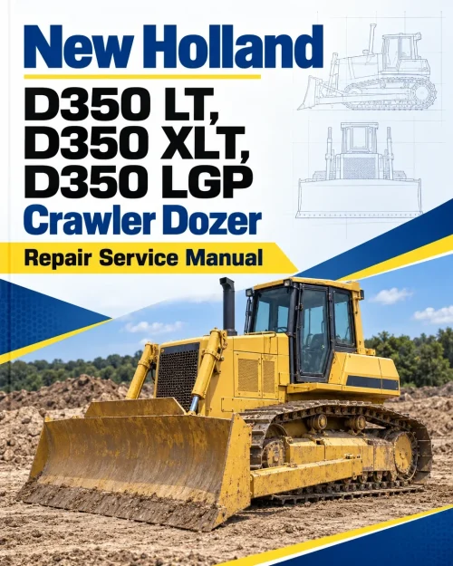 New Holland D350 LT, D350 XLT, D350 LGP Crawler Dozer Repair Service Manual New Holland D350 LT, D350 XLT, D350 LGP Crawler Dozer Repair Service Manual