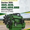 John Deere Series 300: 3029, 4039, 4045, 6059, 6068 Diesel Engines Manual (CTM8)