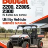 Bobcat 2200, 2200S, 2300 (G Series & D Series) Utility Vehicle Service Manual