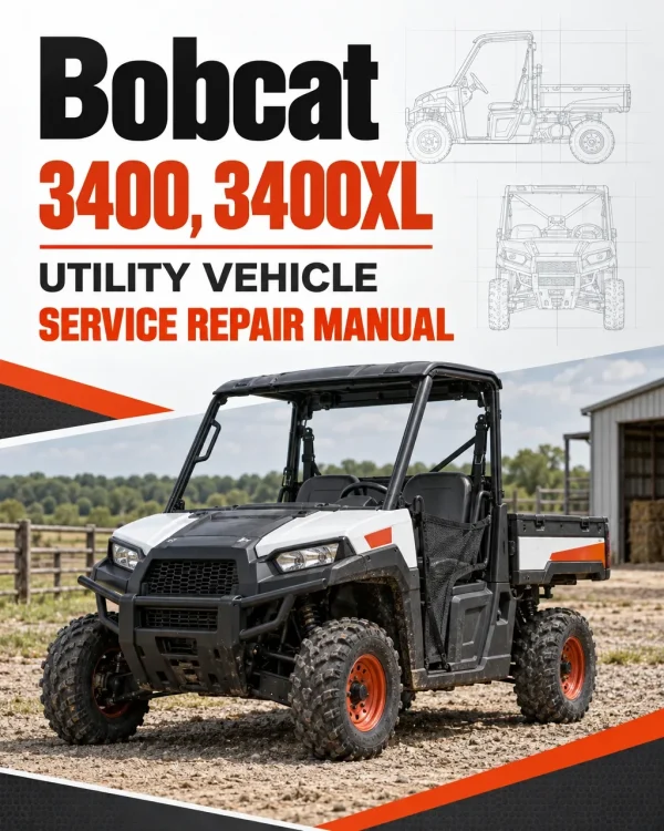Bobcat 3400, 3400XL Utility Vehicle Service Repair Manual Bobcat 3400, 3400XL Utility Vehicle Service Repair Manual