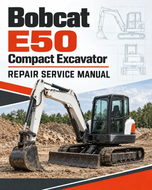 Bobcat E50 Compact Excavator Repair Service Manual