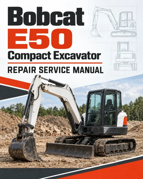 Bobcat E50 Compact Excavator Repair Service Manual