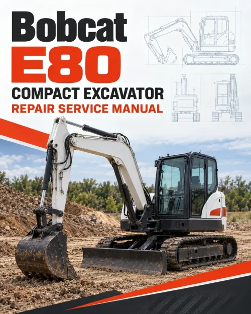 Bobcat E80 Compact Excavator Repair Service Manual