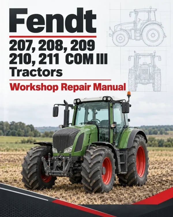 Fendt 207, 208, 209, 210, 211 COM III Tractors Workshop Repair Manual