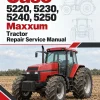 Case 5220, 5230, 5240, 5250 Maxxum Tractor Repair Service Manual